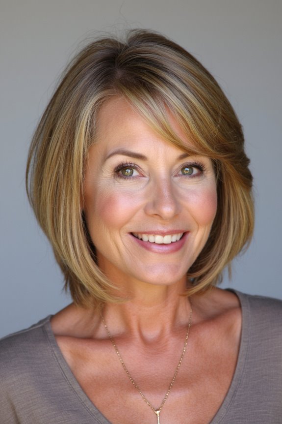 49+ Best Short Hairstyles for Women Over 50 With Fine Hair in 2025 34 angled bob with layers