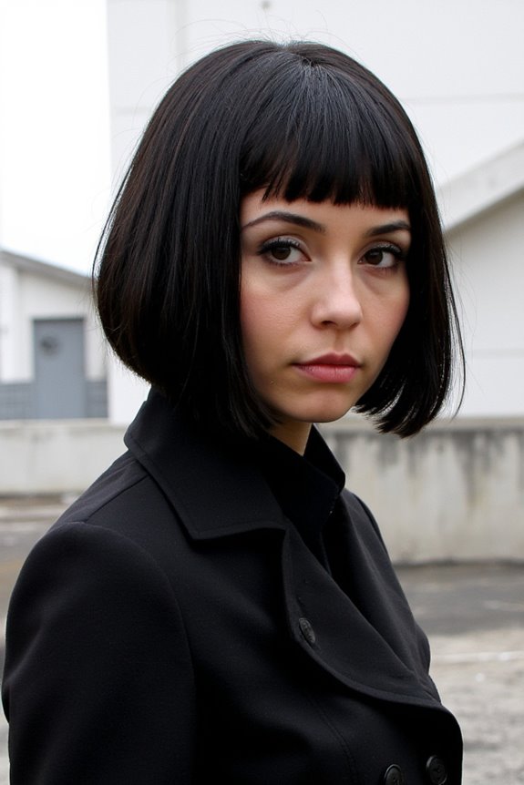 35+ Edgy Short Haircuts for Women Wanting a Bold, New Style in 2025 42 angular bob with texture