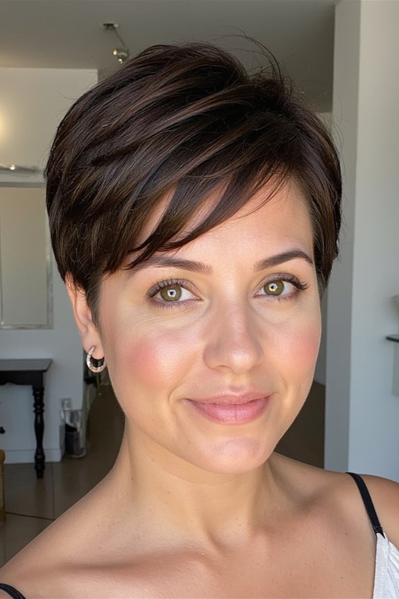 36+ Cutest Ways to Get a Pixie Cut With Highlights for a Dimensional Crop in 2025 9 ash brown textured pixie