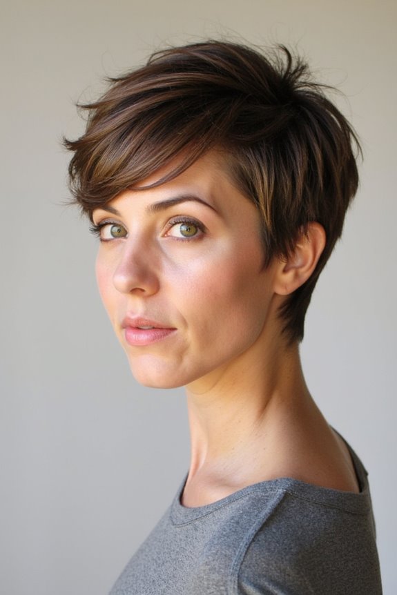 50+ Types of Choppy Pixie Cuts Women Are Asking for This Year 2025 6 asymmetric choppy pixie cut