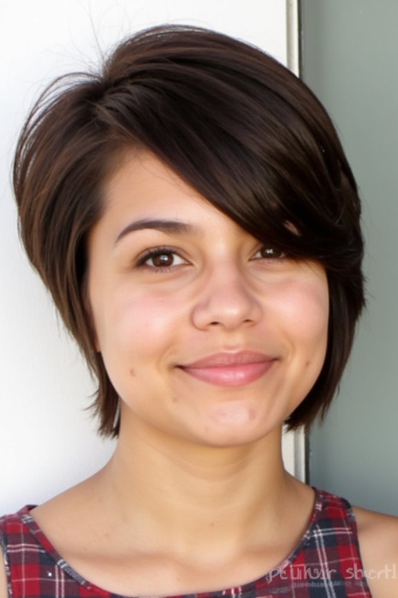 46+ Cute Short Haircuts for Short Hair Trending in 2025 133 asymmetric fringe for short hair