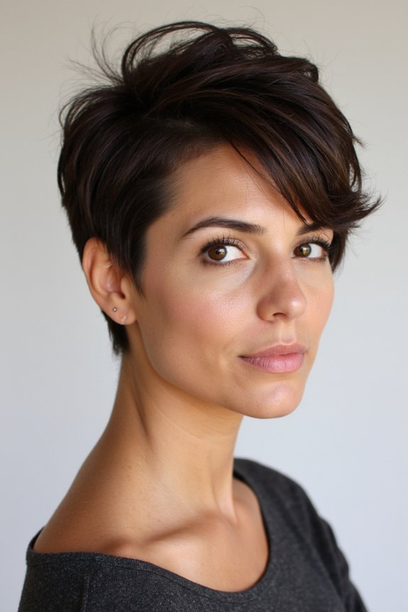 34+ Edgy Pixie Cuts for Women of All Ages and Hair Textures in 2025 103 asymmetrical bangs enhance pixie
