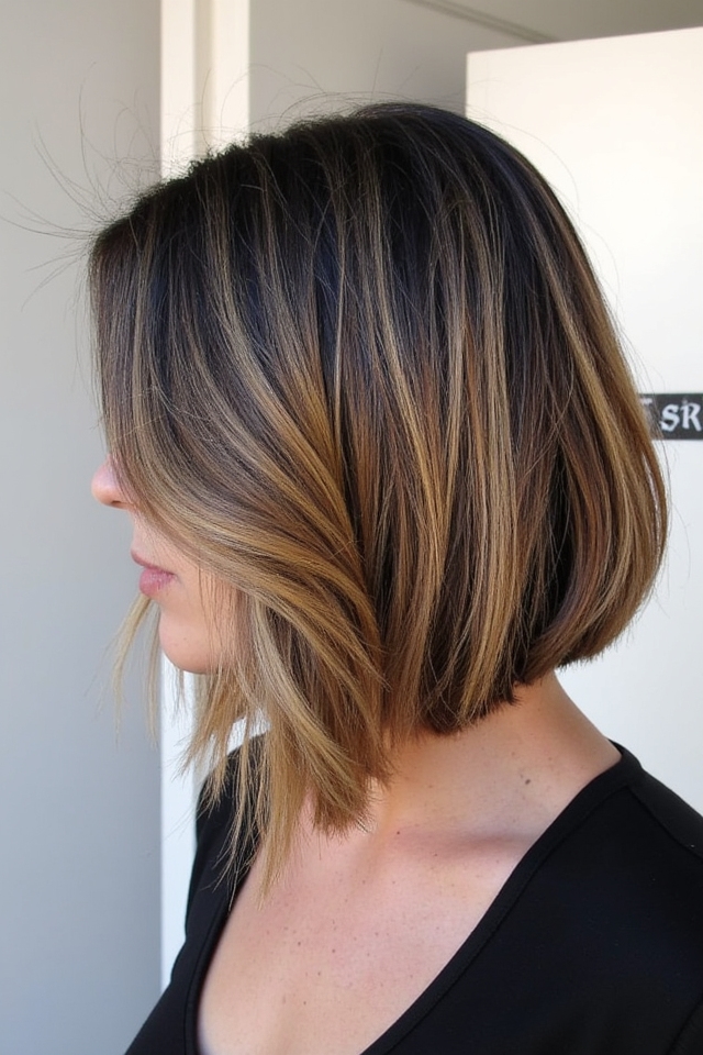 36+ Short Asymmetrical Bob Hairstyles Trending in 2025 65 asymmetrical bob with lowlights
