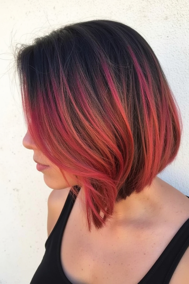 36+ Short Asymmetrical Bob Hairstyles Trending in 2025 21 asymmetrical bob with ombre