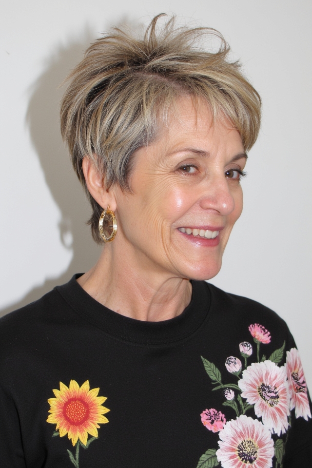 36+ Incredible Short "Choppy" Haircuts for Women Over 60 in 2025 12 asymmetrical choppy cut style