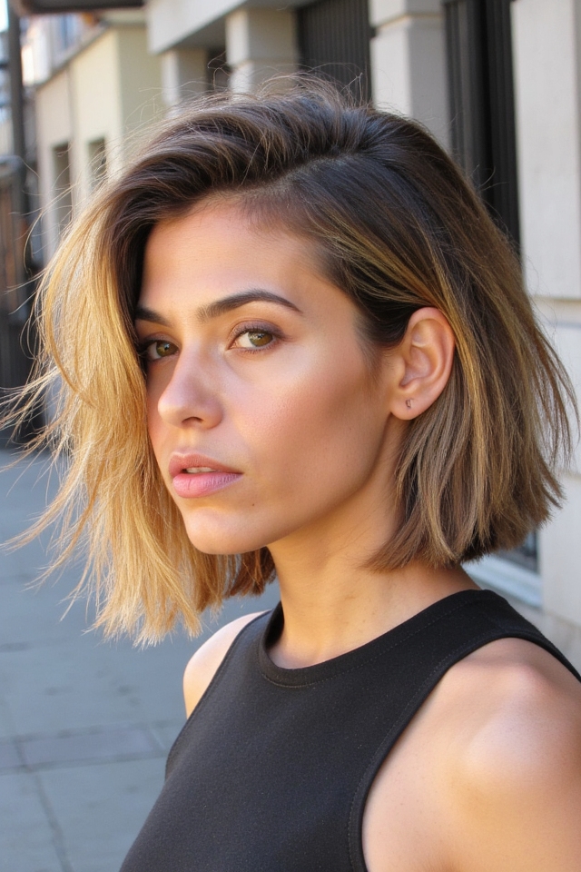 50+ Fantastic Short to Medium Layered Haircuts for That In-Between Length 2025 62 asymmetrical layered hairstyle update