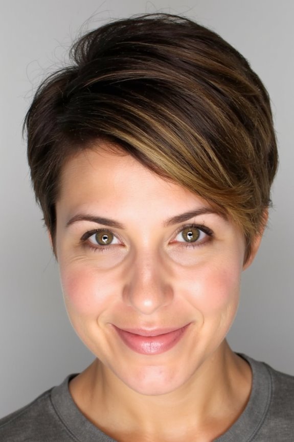 35+ Most Flattering Ways to Get a Pixie Cut for Round Face Shapes in 2025 4 asymmetrical pixie face slimming
