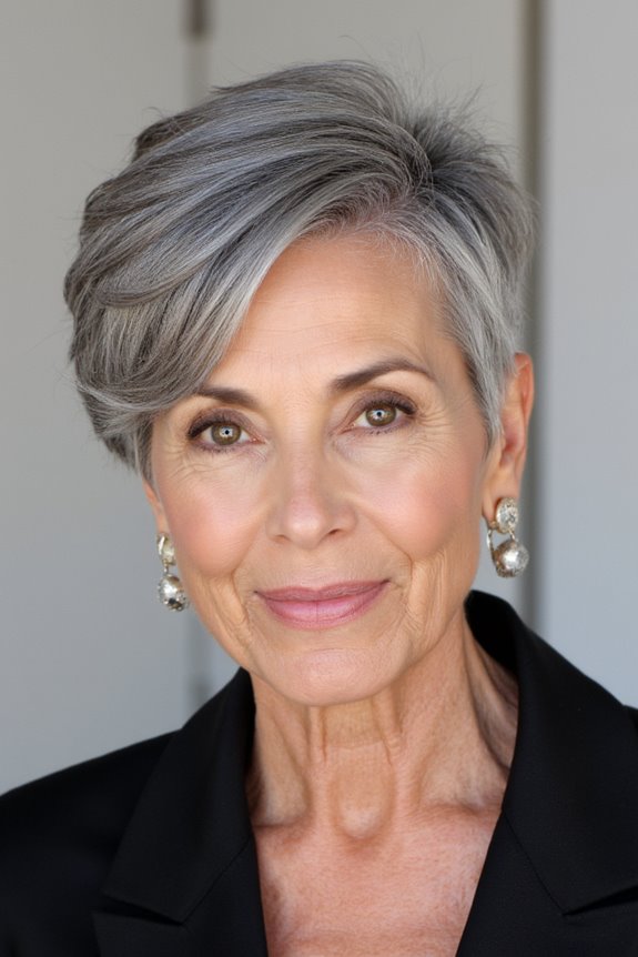 26+ Modern Pixie Shag Haircuts for Stylish Older Women in 2025 19 asymmetrical pixie shag hairstyle
