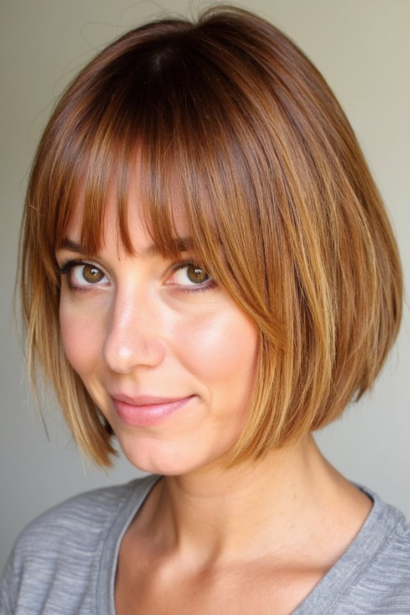 Top 40+ Short, Ombre Hair Color Ideas Trending Now in 2025 119 auburn to golden ombre