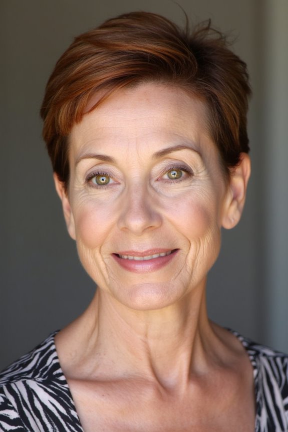 28+ Long Pixie Cuts for Older Women to Look & Feel Modern in 2025 63 auburn toned long pixie