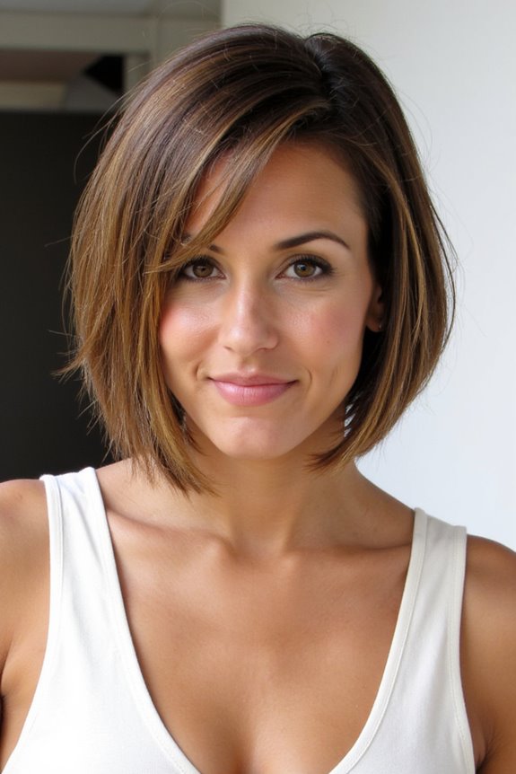 47+ Trendy Short Bob Haircuts & Hairstyles Women Are Getting in 2025 53 balayage enhances short bob