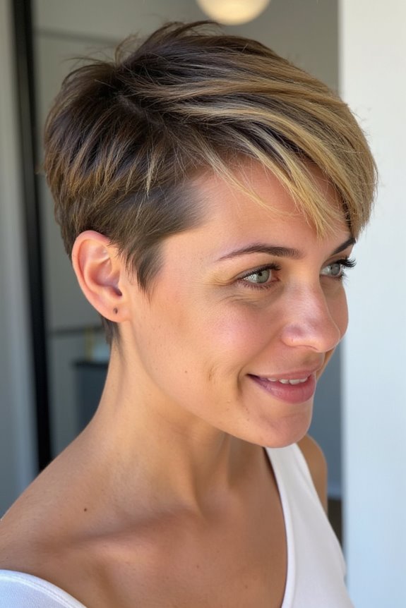 35+ Most Flattering Ways to Get a Pixie Cut for Round Face Shapes in 2025 79 blended undercut pixie style