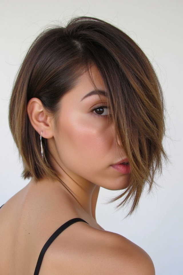 36+ Short Asymmetrical Bob Hairstyles Trending in 2025 6 blunt asymmetrical bob elegance