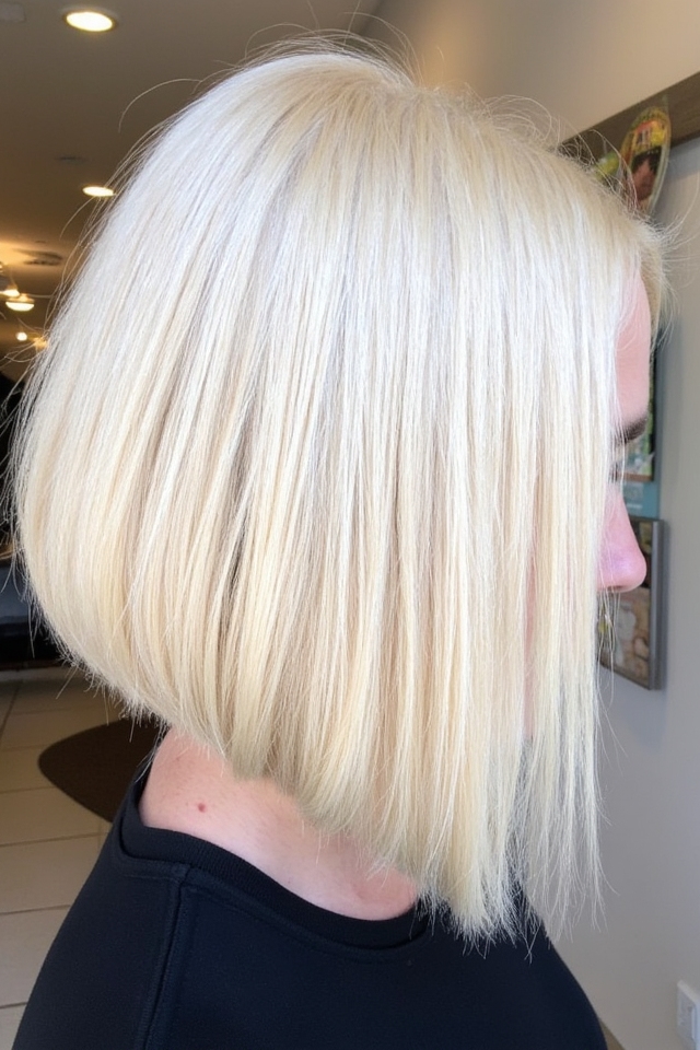 50+ Trendiest Short Blonde Bob Ideas Right Now 2025 138 blunt blonde bob elegance