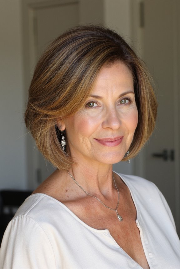 30+ Volumizing Short Hairstyles for Women Over 70 With Fine Hair in 2025 42 blunt bob with crown volume