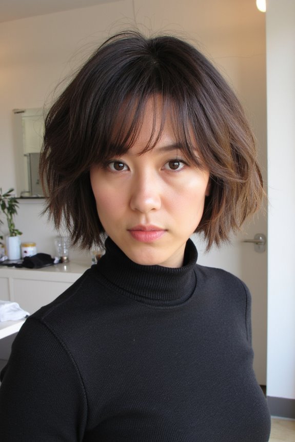 50+ Modern Short Choppy Haircuts Women Are Getting in 2025 24 blunt bob with textured ends