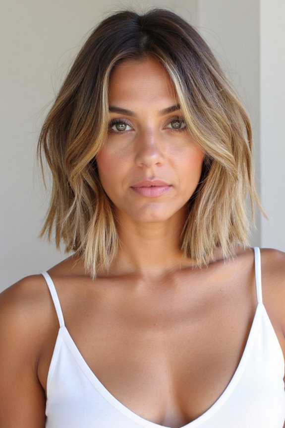 30+ Short Wavy Bob Haircuts Trending Right Now in 2025 26 blunt cut wavy bob styling