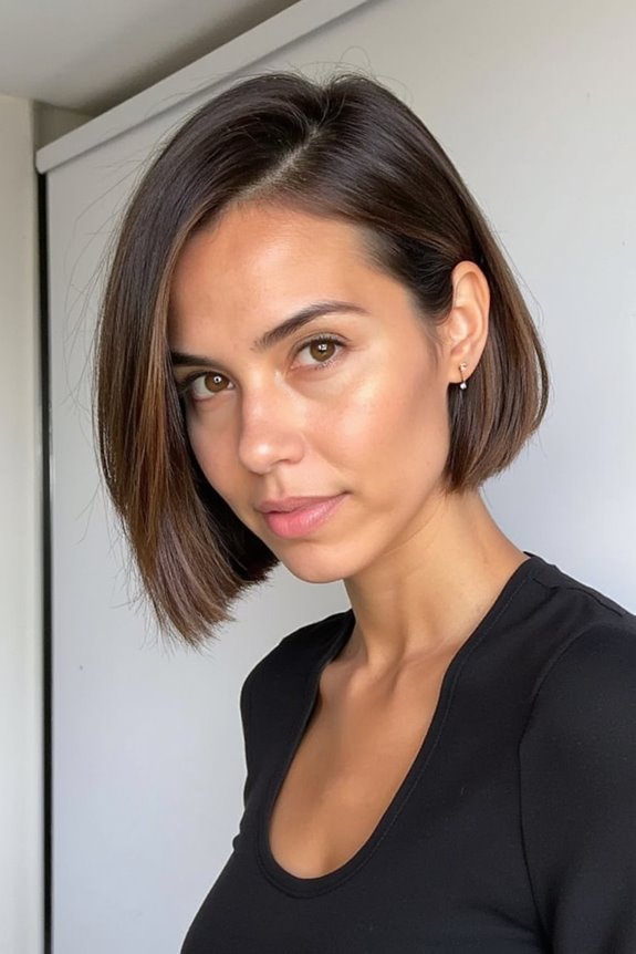 Top 22+ Short Inverted Bob Haircuts Trending in 2025 18 bold asymmetrical bob hairstyle