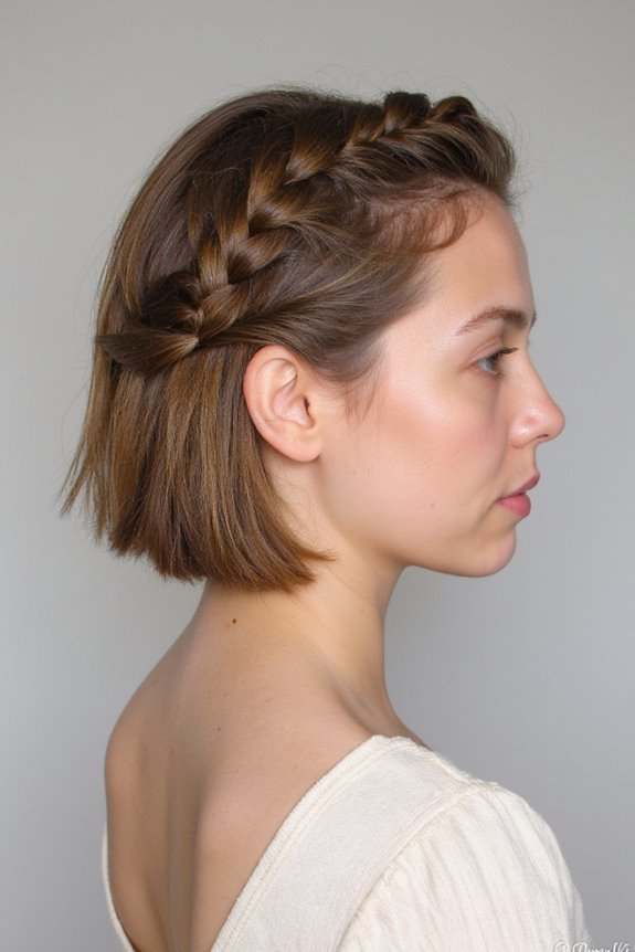 34+ Cutest Braids for Short Hair in 2025 113 bold asymmetrical braided hairstyle