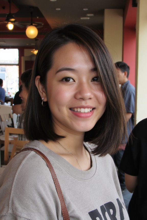 29 Ways You Can Get an Ear-Length Haircut and Still Look Cute in 2025 13 bold asymmetrical ear length bob