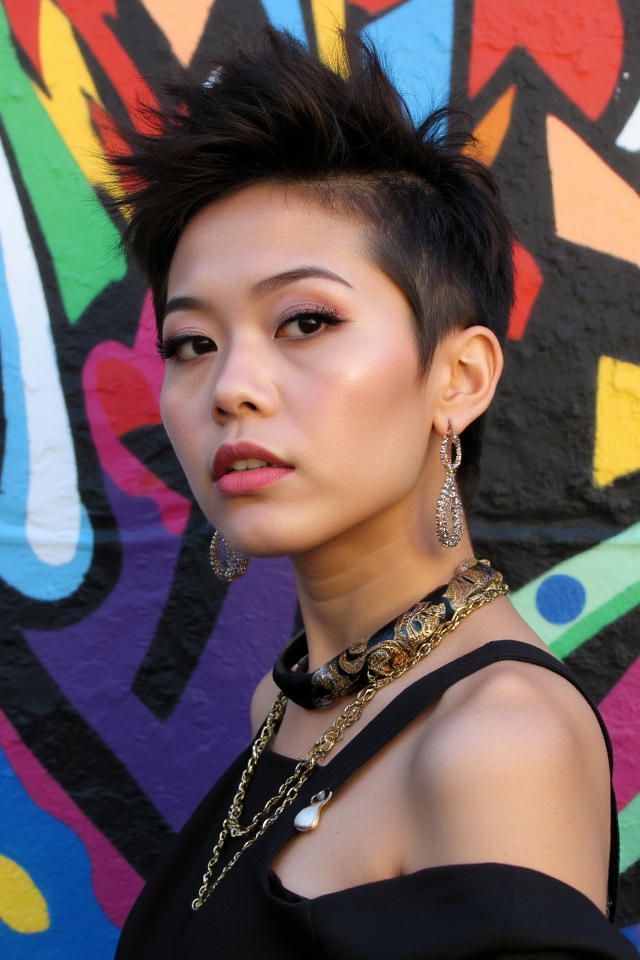 24+ Spiky Pixie Cuts for a Bold, Yet Super Cute Look in 2025 9 bold asymmetrical pixie hairstyle