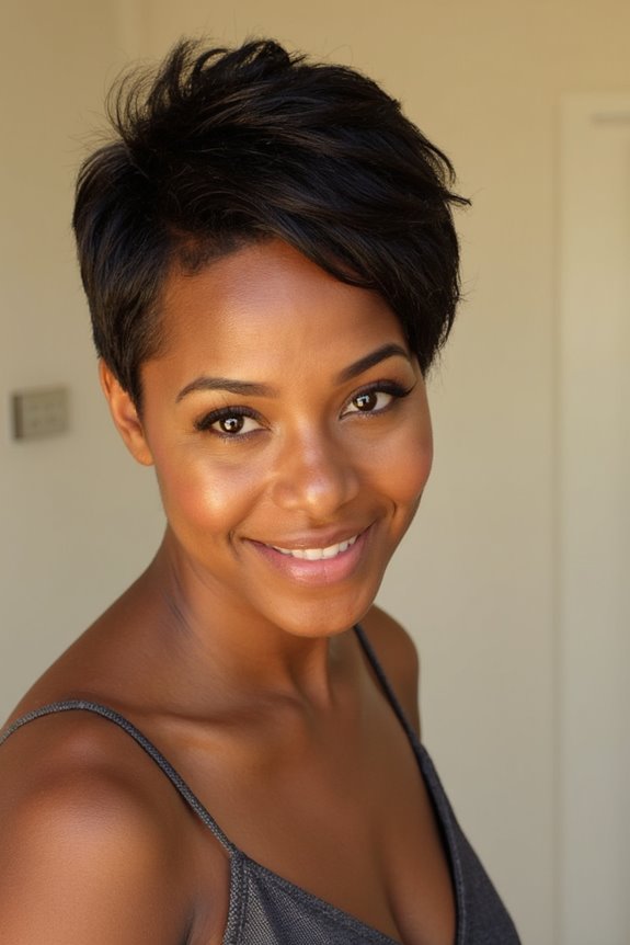 40+ Incredible Short Hairstyles for Black Women in 2025 147 bold asymmetrical pixie transformation