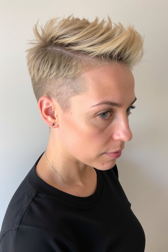 50+ Types of Undercut Pixie Cuts & How to Rock It Best in 2025 31 bold blonde pixie undercut