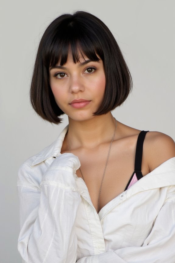 The "Wixie Cut" Hair 2025 Trend: 31 Incredible Ways to Get It 19 bold blunt wixie cut