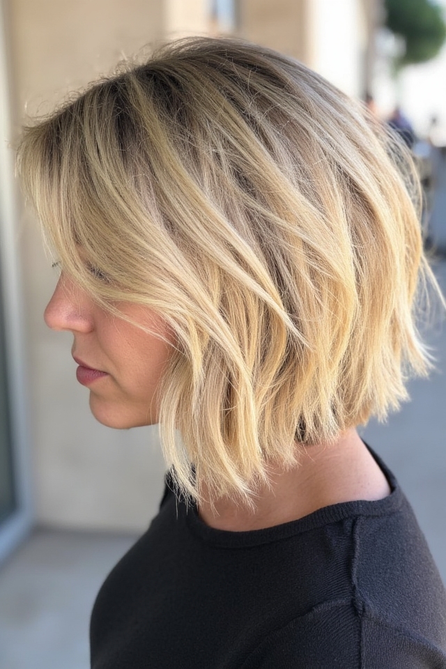 50+ Trendiest Short Blonde Bob Ideas Right Now 2025 22 bold choppy blonde bob