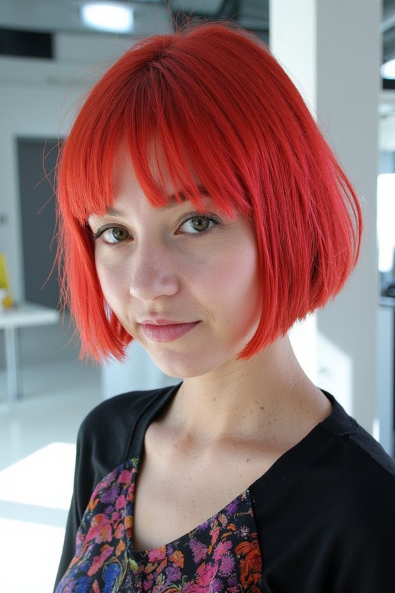 37+ Best Ways to Wear Curtain Bangs With Short Hair in 2025 120 bold colored curtain bangs