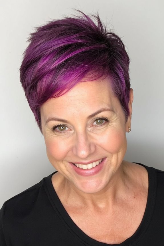 43+ Trendiest Pixie Haircuts for Women Over 50 in 2025 103 bold colorful pixie haircuts