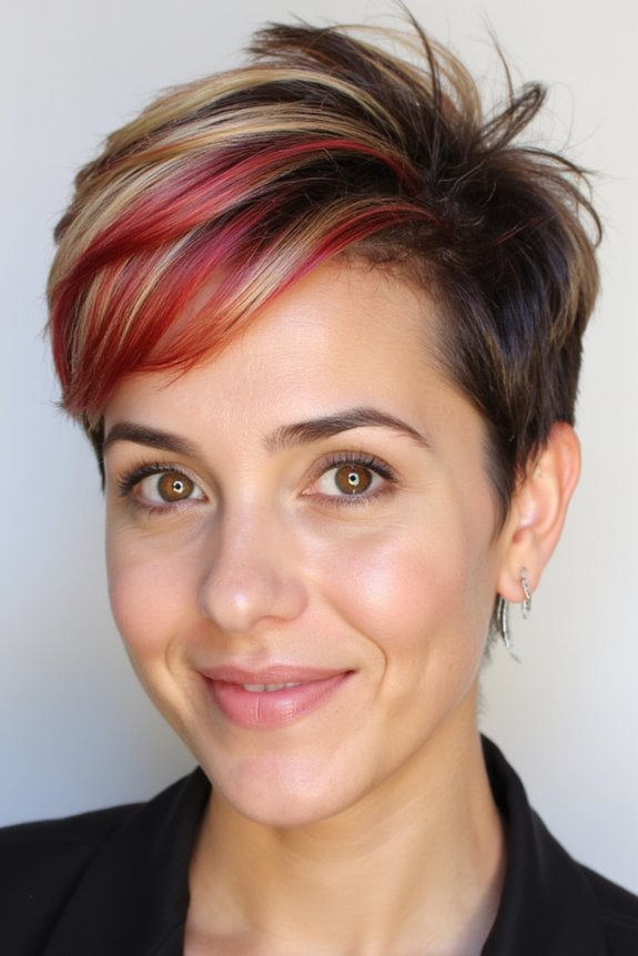 29+ Most Flattering Pixie Cuts for Oval Face Shapes in 2025 53 bold colorful pixie styles