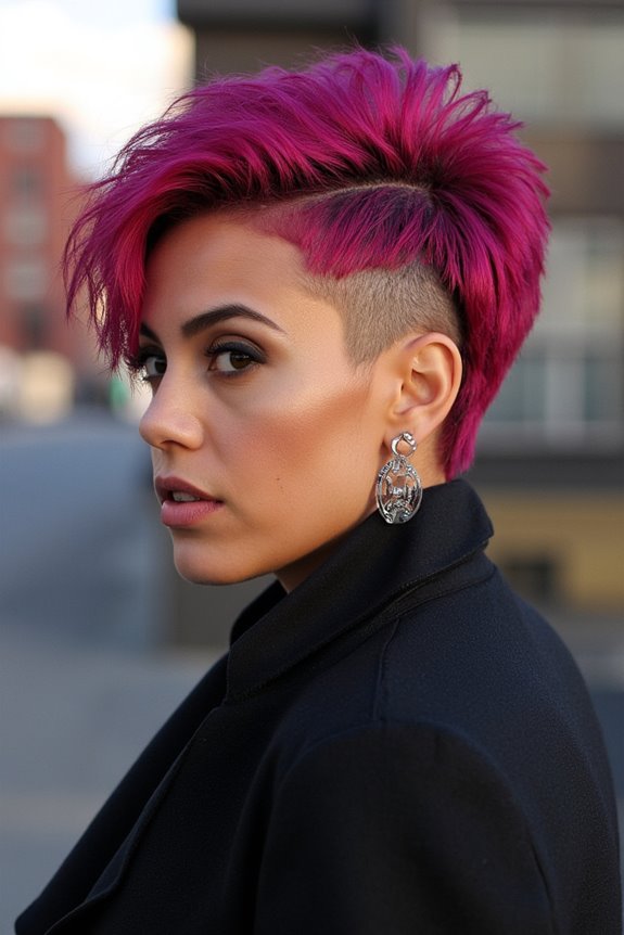 35+ Edgy Short Haircuts for Women Wanting a Bold, New Style in 2025 80 bold colorful undercut styles