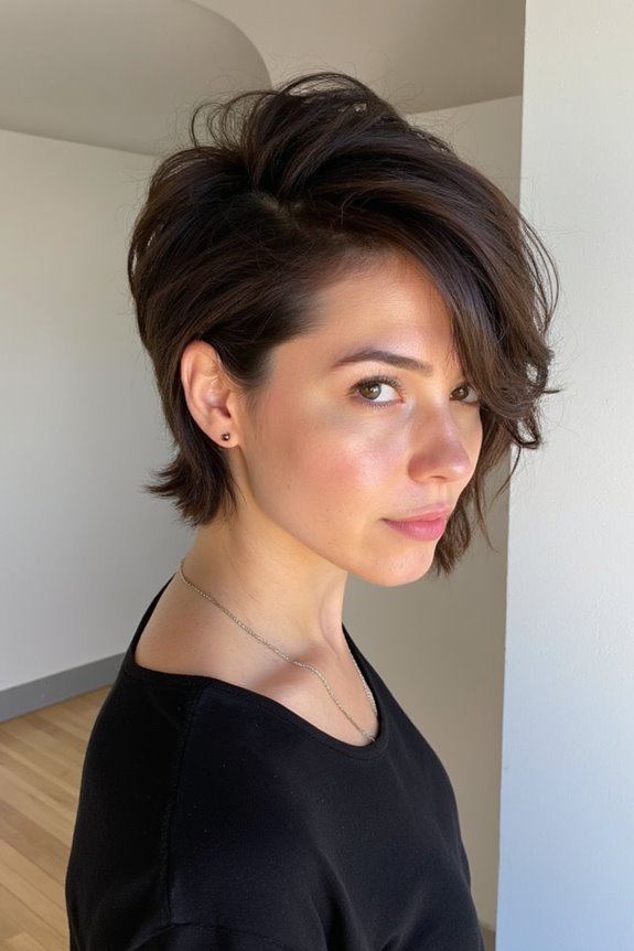 Shaggy Pixie Mullets Are Hot Right Now - Here Are 29+ Great Examples in 2025 10 bold dark brown mullet