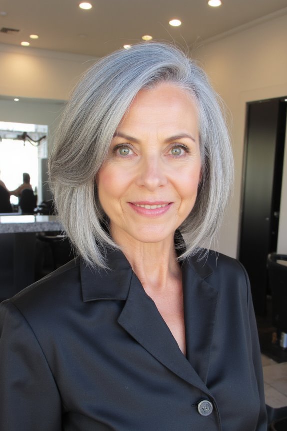 15+ Stylish Wedge Haircuts for Women Over 50 in 2025 22 bold elegant asymmetrical bob