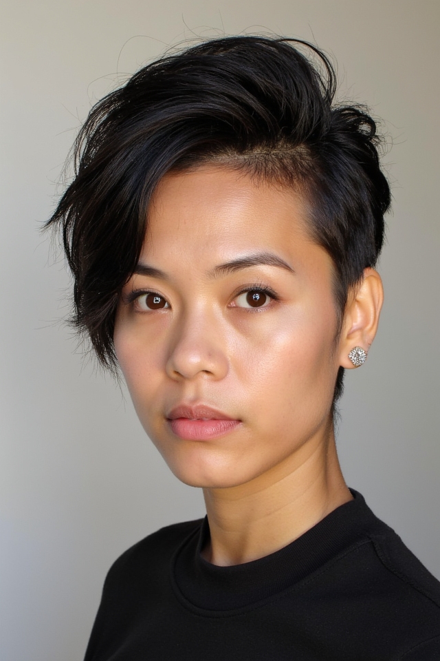 28+ Best Short Hair With Side Bangs Women Are Getting Right Now 2025 43 bold faux hawk hairstyle trends