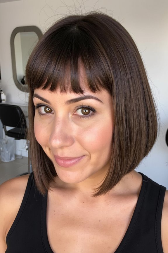 Top 22+ Short Inverted Bob Haircuts Trending in 2025 27 bold geometric silhouette haircut