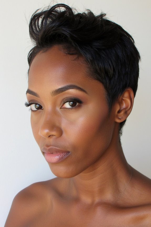 28+ Hottest Short Weave Hairstyles for Black Women in 2025 32 bold modern asymmetrical hairstyle
