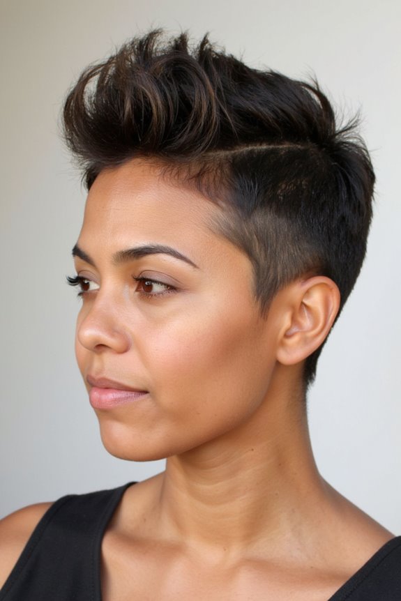 34+ Edgy Pixie Cuts for Women of All Ages and Hair Textures in 2025 107 bold mohawk pixie style