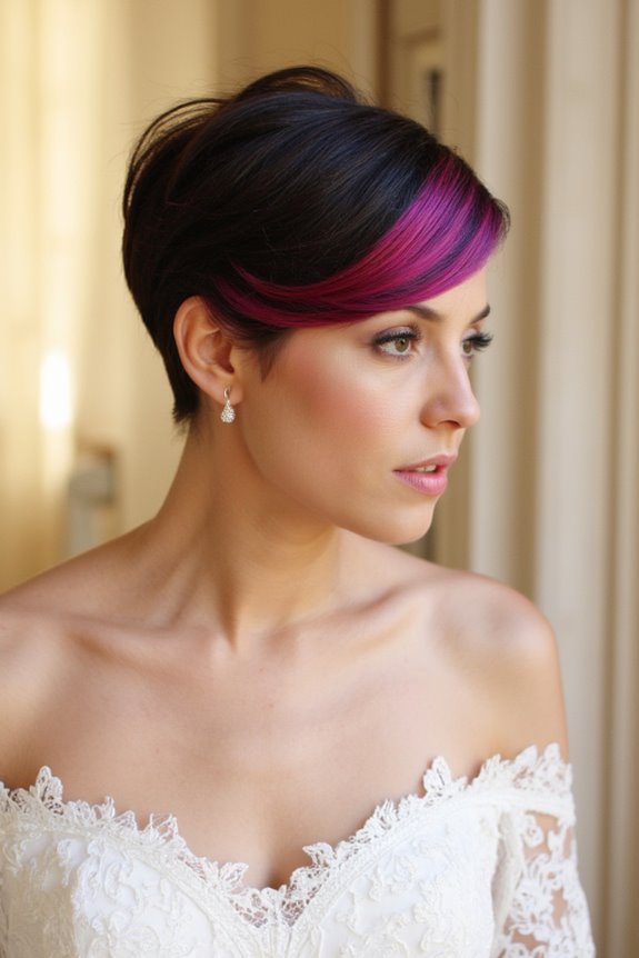 34+ Gorgeous Short Wedding Hairstyles and Bridal Hair Ideas in 2025 81 bold pixie cut colors