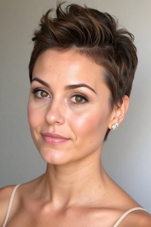 32+ Cute & Easy Updos for Short Hair for Special Occasions in 2025 26 bold pixie faux hawk