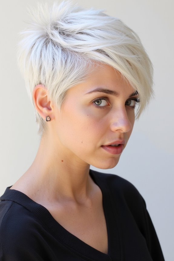 Shaggy Pixie Mullets Are Hot Right Now - Here Are 29+ Great Examples in 2025 18 bold platinum pixie mullet