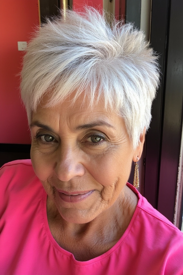 27+ Short Spiky Haircuts for Women Over 60 With Sass in 2025 41 bold playful youthful hairstyle