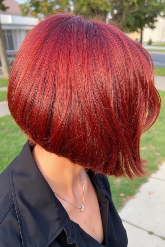 33+ Jaw-Length Bob Haircuts to See If You Want a Chic Crop in 2025 59 bold red bob hairstyle
