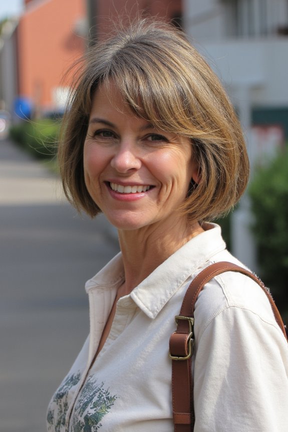 15+ Stylish Short Shaggy Haircuts for Women Over 40 in 2025 32 bold shag with blunt bangs