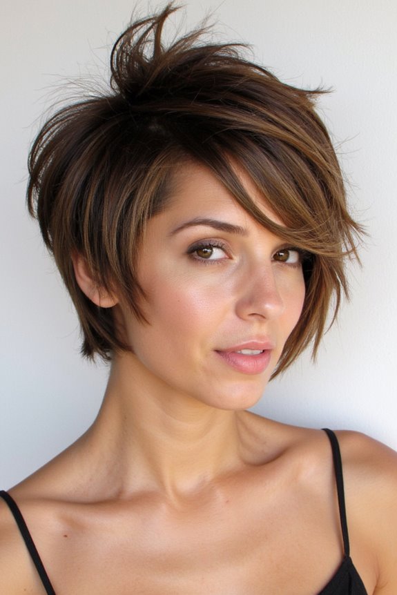25+ "Shattered Bob" Haircuts to Totally Get in 2025 68 bold short spiky bob