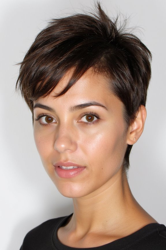 50+ Modern Short Choppy Haircuts Women Are Getting in 2025 145 bold side parted choppy hair