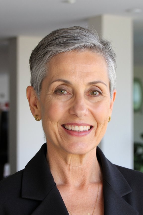 29+ Slimming Short Hairstyles for Women Over 50 With Round Faces in 2025 13 bold sleek edgy sophistication