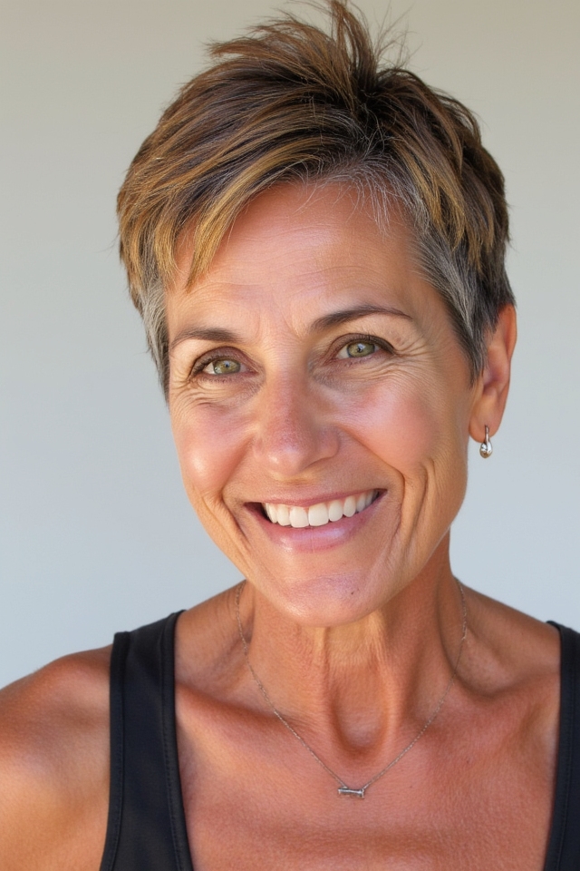 36+ Incredible Short "Choppy" Haircuts for Women Over 60 in 2025 17 bold spiky choppy hairstyle