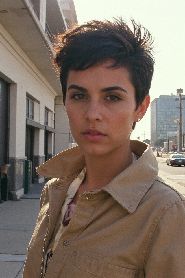 21+ Short Choppy Haircuts Women in Their 70s Can Pull-Off 2025 13 bold spiky hairstyle statement